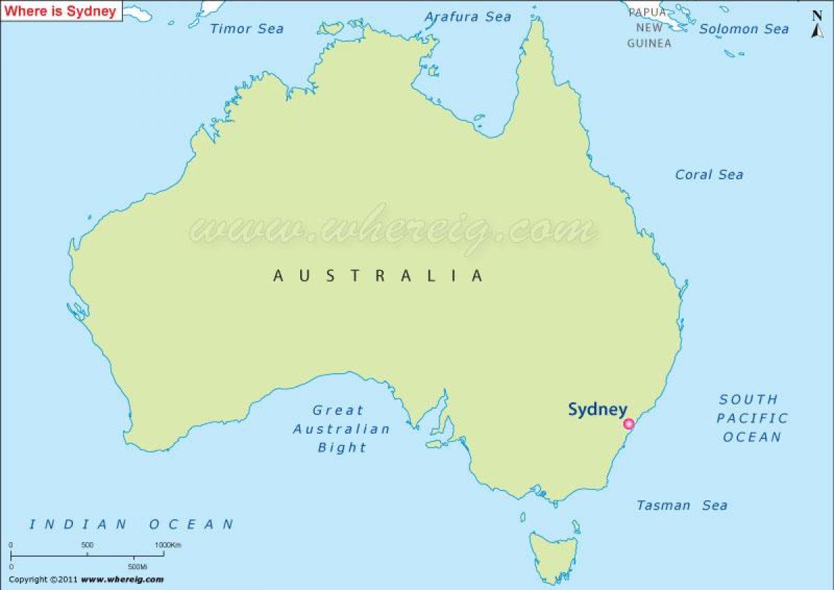 地図のオン オーストラリアの地図 オーストラリア シドニー