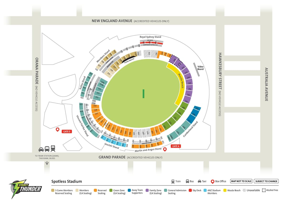 地図のパスタジアムがシドニー