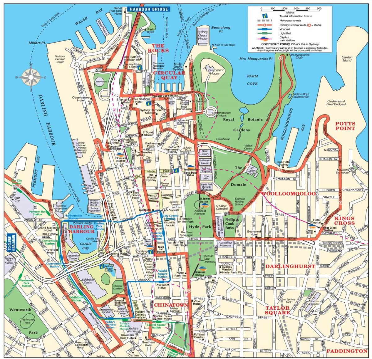 地図のシドニー cbd