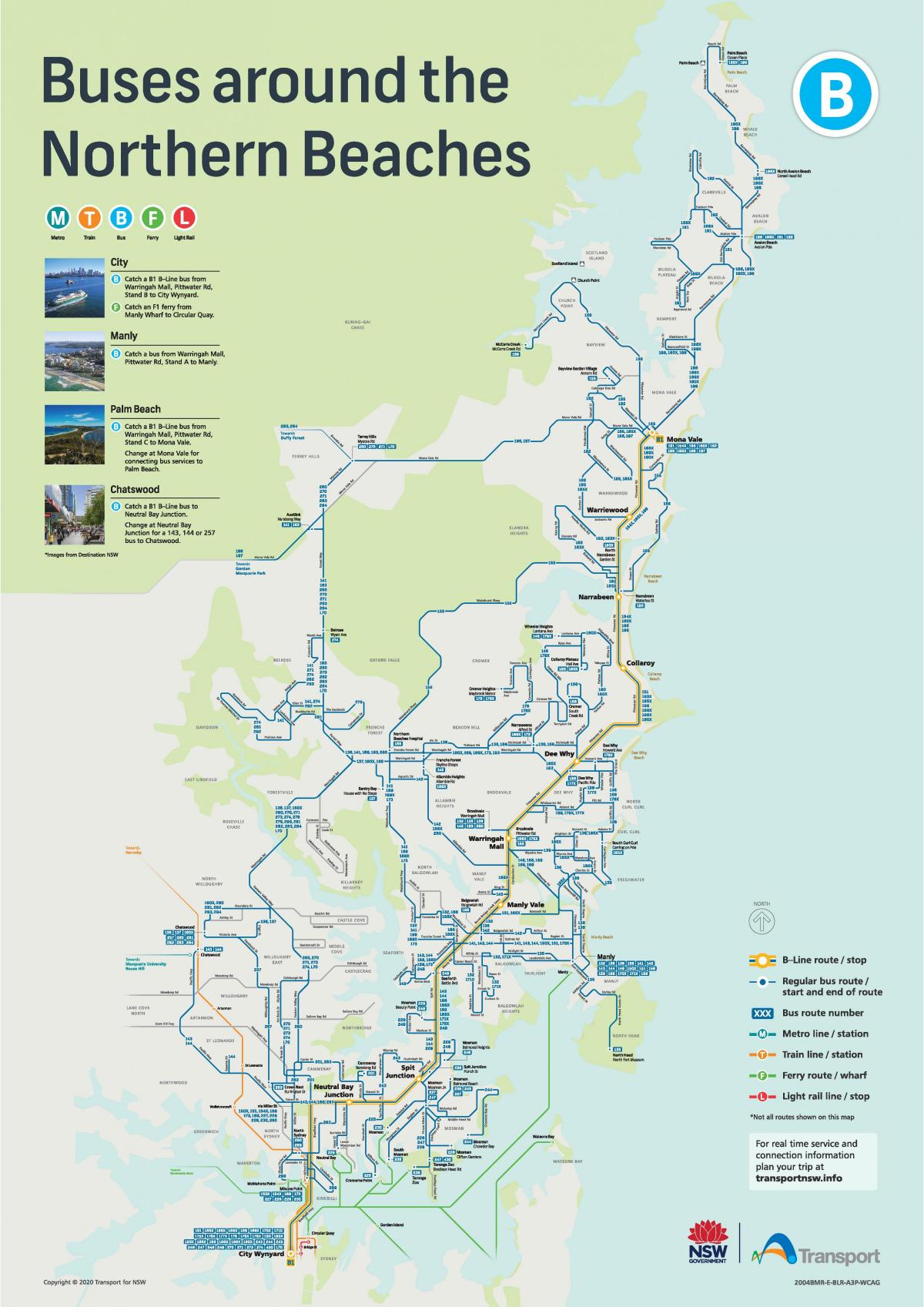シドニーバス路線図