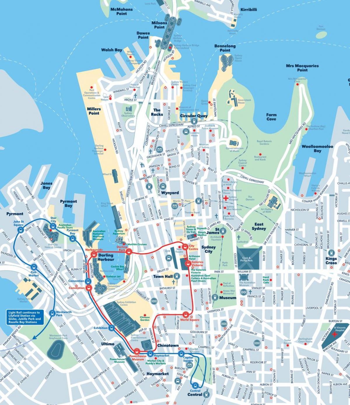 地図のシドニー市