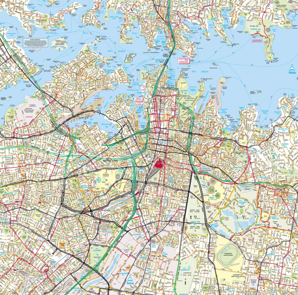 道路地図のシドニー
