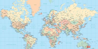 シドニーの世界地図