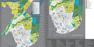 地図のシドニーオリンピック公園