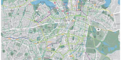 バイクはシドニーの地図