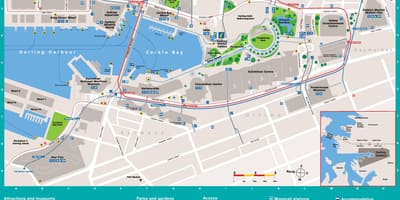 地図のシドニーハーバー