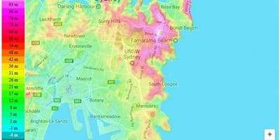 地形図シドニー