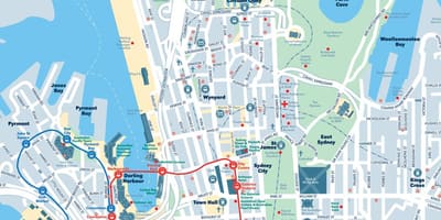 地図のシドニー市