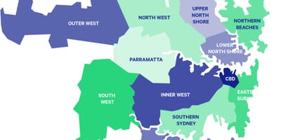 シドニー郊外地図