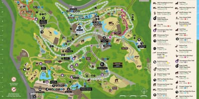 シドニーの動物園の地図
