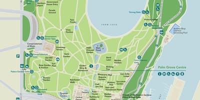 シドニー植物園の地図