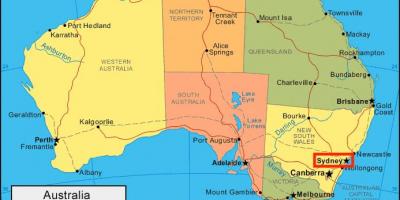 シドニー地図オーストラリア