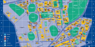 シドニー大学地図