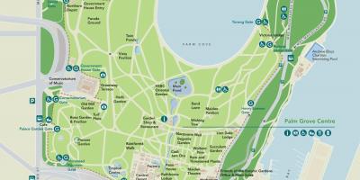 シドニー植物園の地図